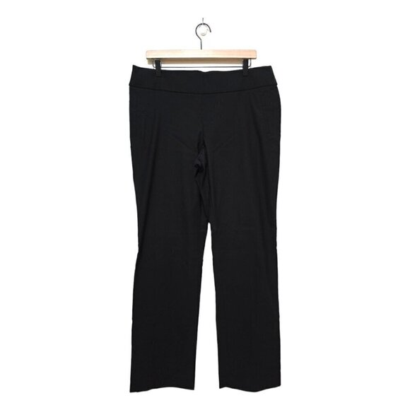 Liz Claiborne Black Lisa Straight Fit Straight Trouser Sz L - Picture 1 of 7